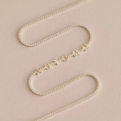 Collier prénom argenté AUTUMN