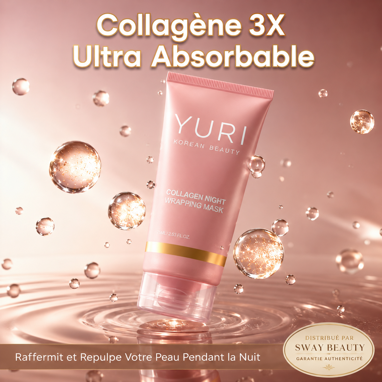 YURI – Masque de Nuit Collagène Peel-Off