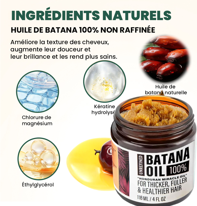 huile de Batana 100 % naturelle