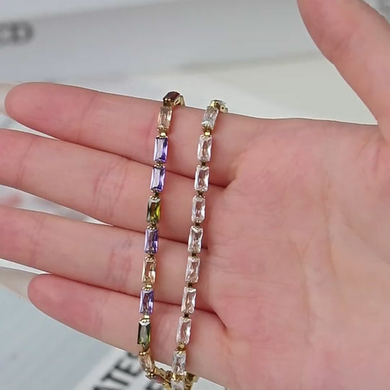 Vidéo du Bracelet Tennis Éclat Sway porté au poignet